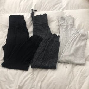 Aerie high waisted flannel pants